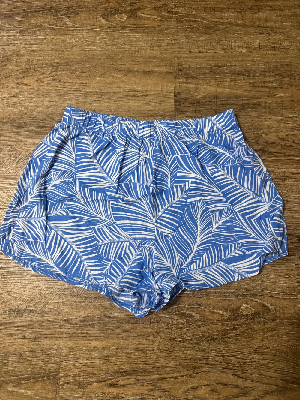 Tropical print coverup shorts